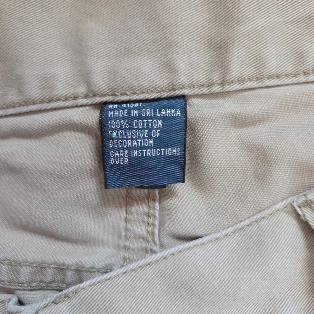 Polo Ralph Lauren Mens Khaki Pants 36x32 Straight Leg Cotton Twill Tan V196820